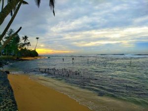 Still fishing Mirissa - sout coast Beaches Sri Lanka 