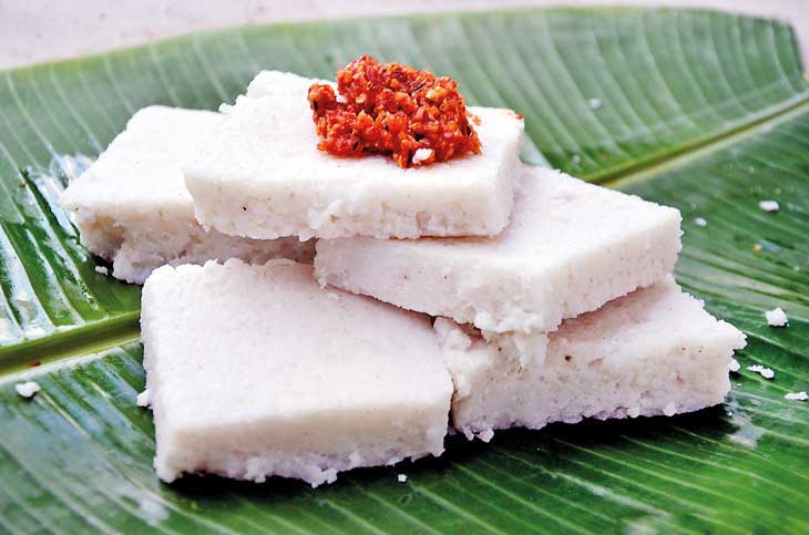 Milk Rice and sambal