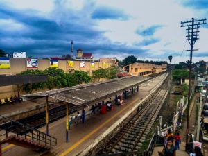 Gampaha District western province Sri Lanka. Rail way station 